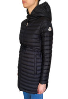 Moncler Black Barbel Long Padded Down Jacket - 0 / XS / US 0-2
