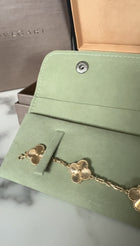 Van Cleef & Arpels 18k Yellow Gold Vintage Alhambra 5 motifs Bracelet