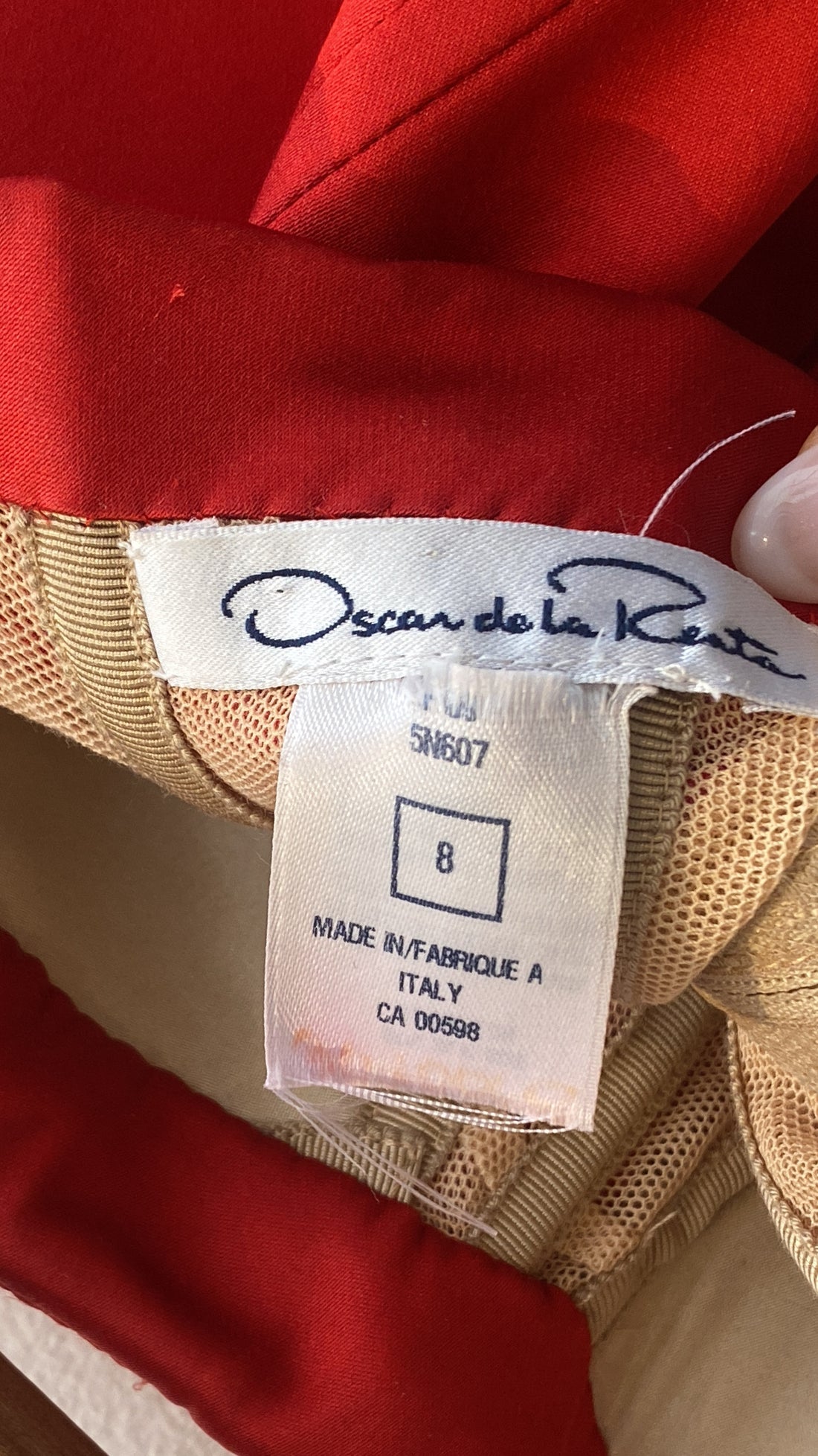 Oscar De La Renta Silk Draped Dress