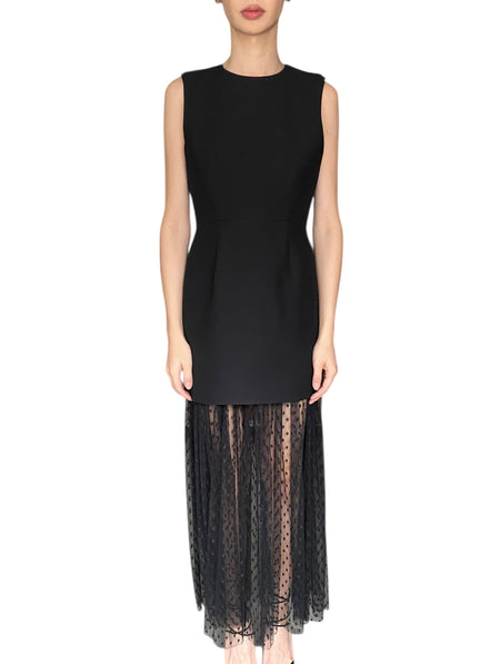 Adam Lippes Black Odette Tulle Gown - US 8
