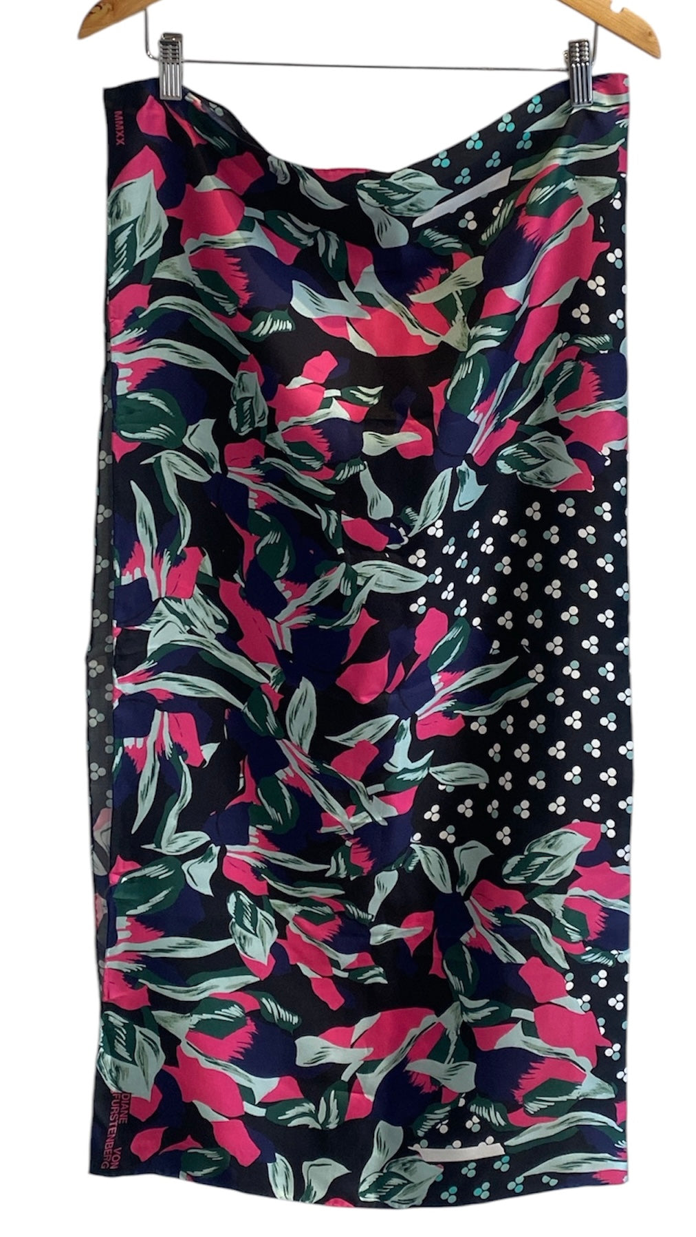 DVF Silk Floral Print Scarf