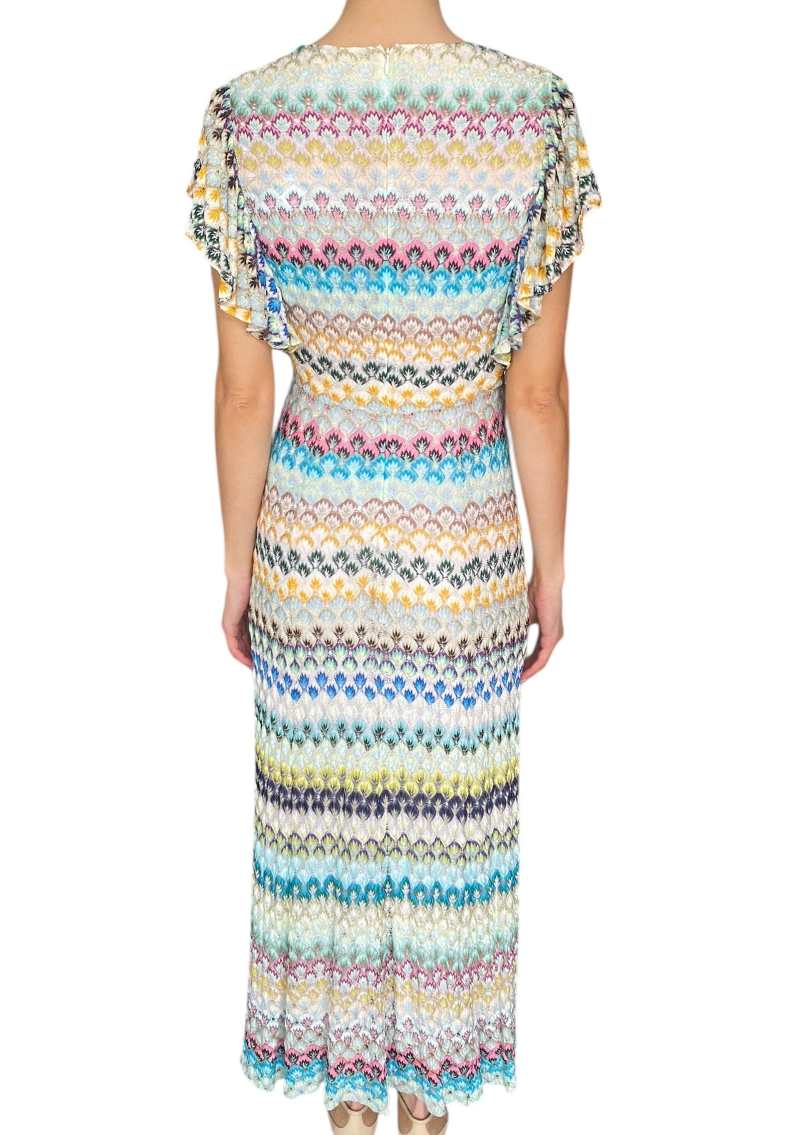 Missoni Multi Crocheted Lace Maxi Dress - US 4