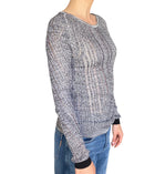 Acne Studios Grey Distressed Knit Sweater - L