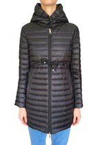 Moncler Black Barbel Long Padded Down Jacket - 0 / XS / US 0-2