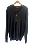 Dolce & Gabbana Black Rosary Knit - 48