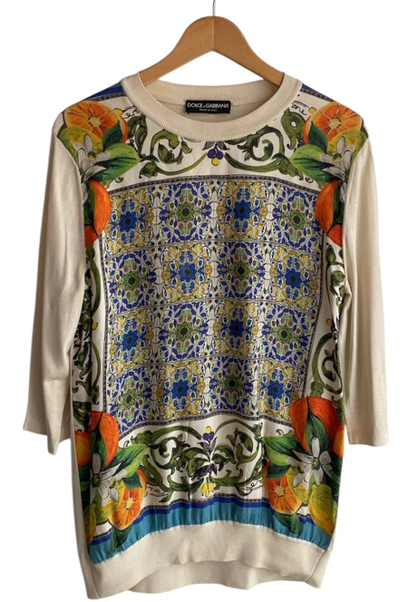 Dolce & Gabbana Floral Print Top
