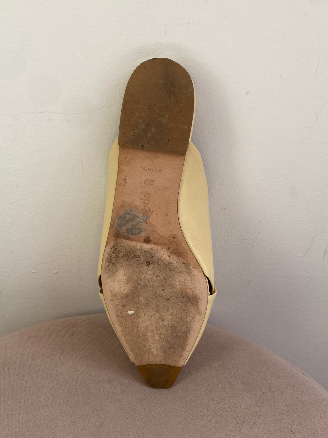 Aeyde Yellow Flat Sandals