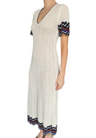 Eres Ivory Luna Striped Crochet Maxi Dress - S / US 4-6