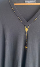 Dolce & Gabbana Black Rosary Knit - 48