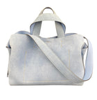 Acne Studios Blue Denim Suede Large Musubi Tote Bag