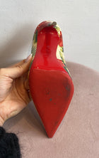 Louboutin Floral Print Pumps