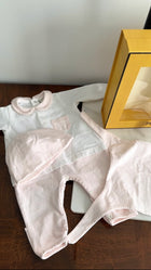 Fendi Pink and White 3pcs Baby Kit - Newborn