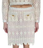 Giambattista Valli Ivory Lace 2-piece Skirt Set - IT 44 / US 8