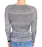 Acne Studios Grey Distressed Knit Sweater - L