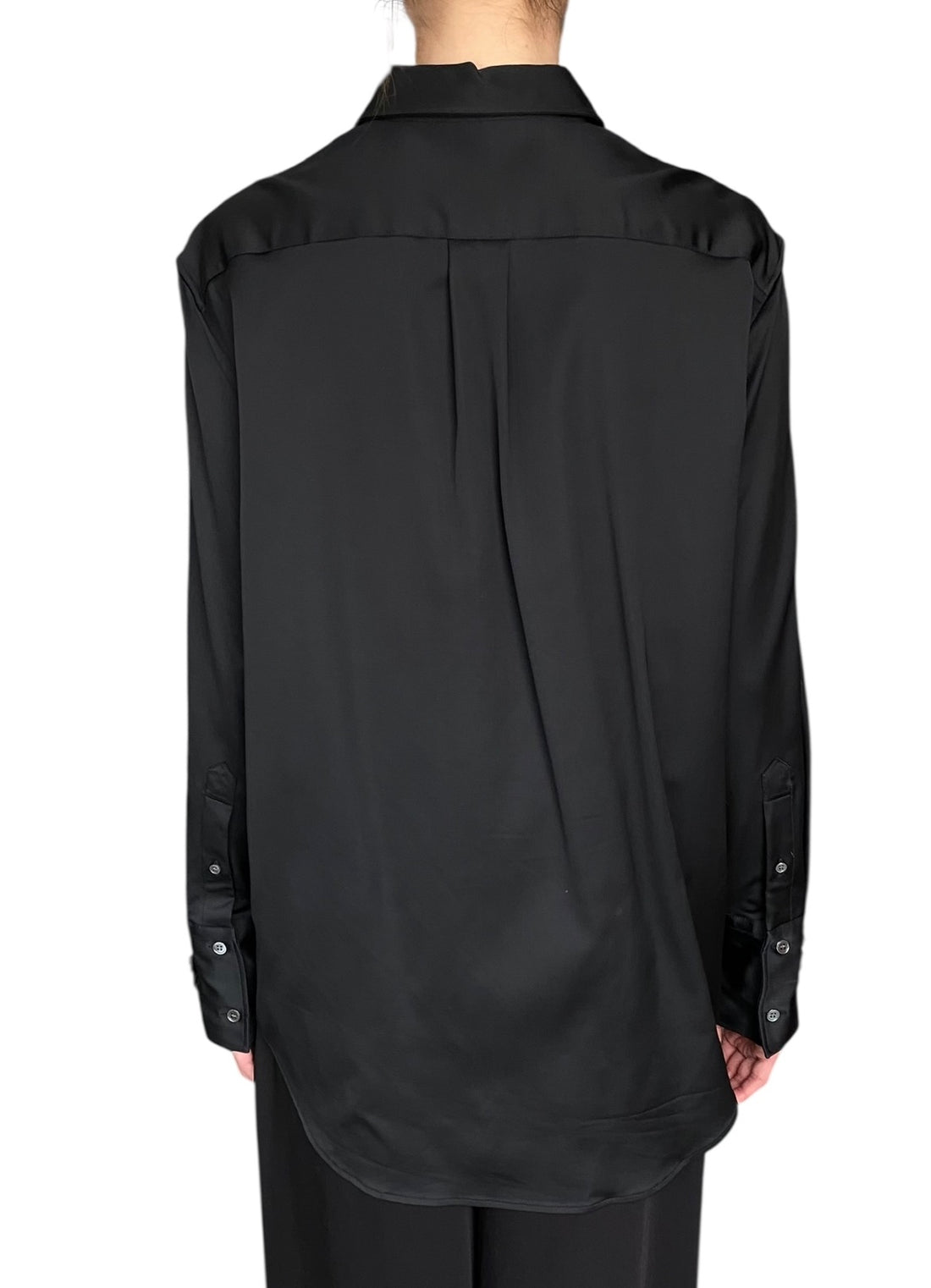 JW Anderson Black Silver Chain Cuff Long Sleeve Shirt - EU 34 / US 4