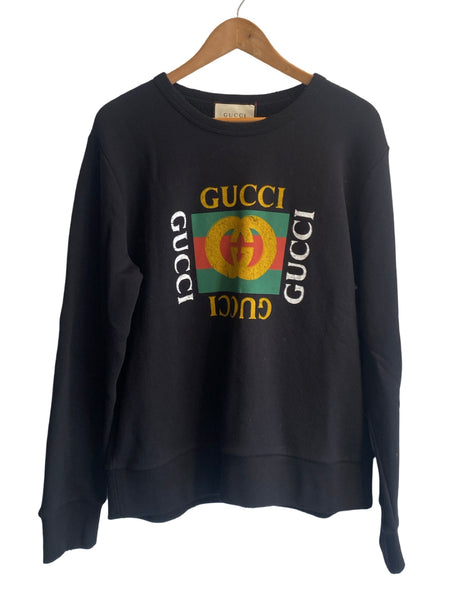 Gucci Distressed Logo Sweater