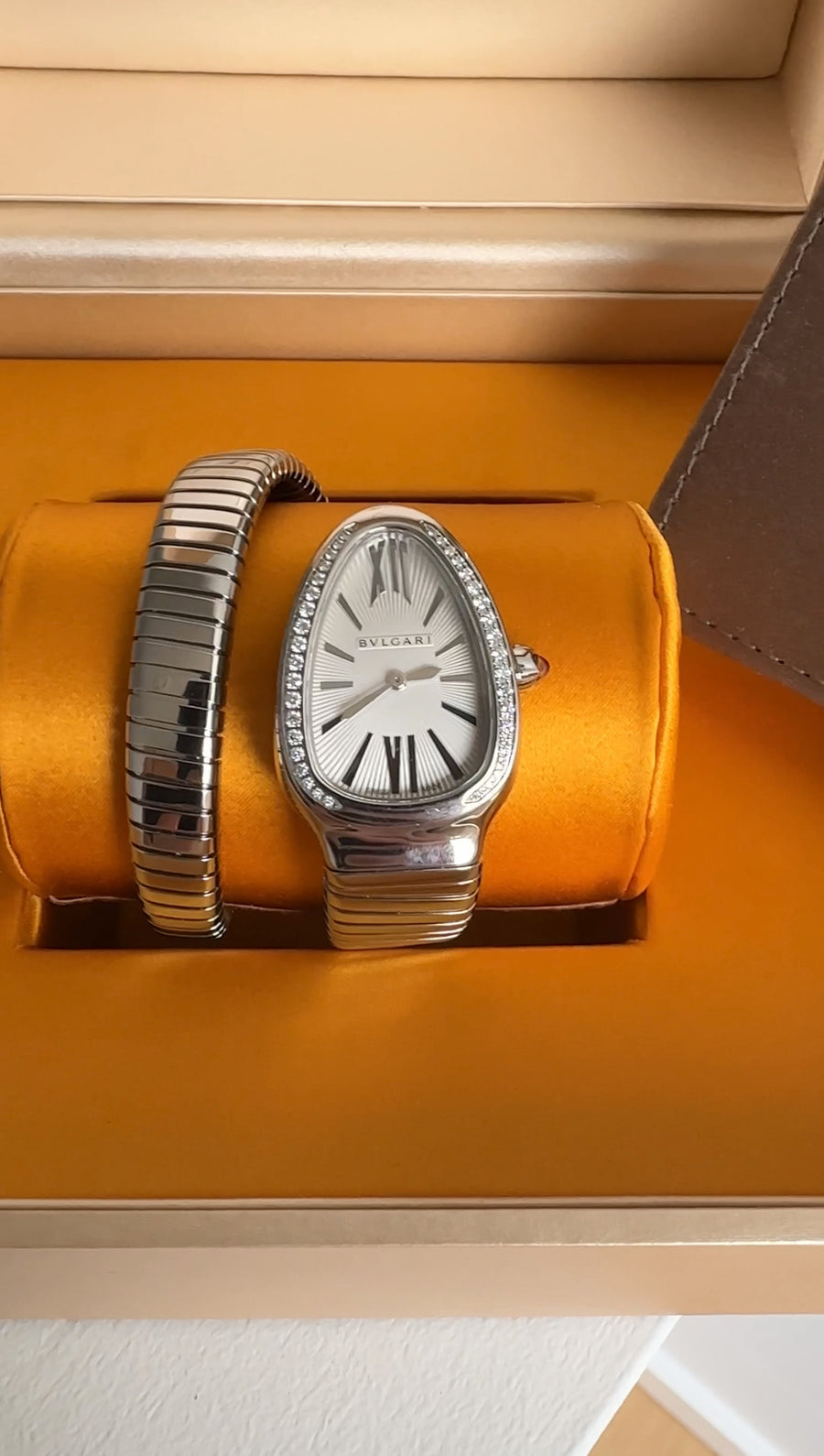 Bvlgari Serpenti Tubogas Single Spiral Diamond Watch