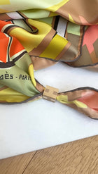 Hermes Anneau de Twilly Totem Cube Goldtone Twilly Scarf Charm