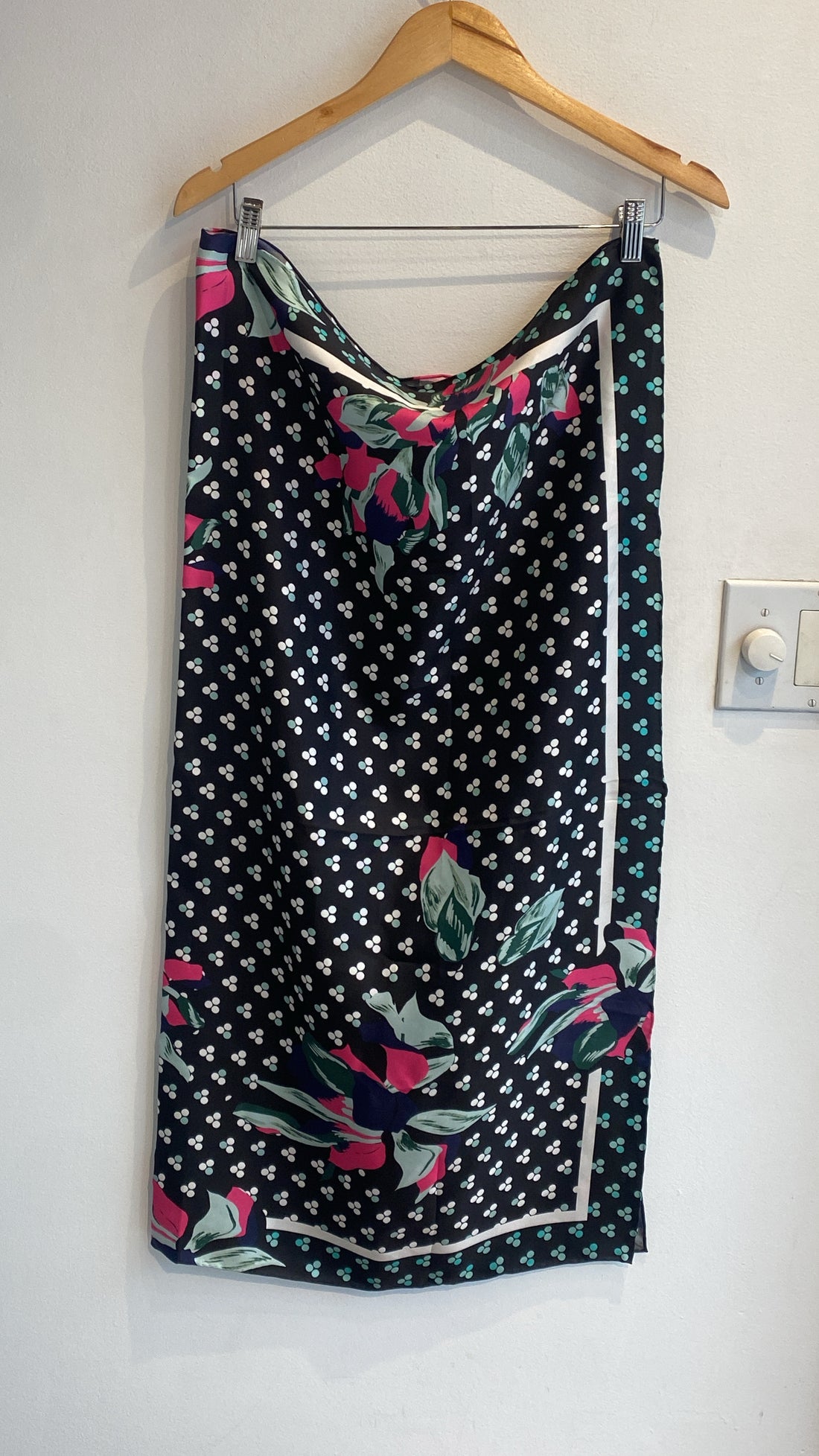 DVF Silk Floral Print Scarf