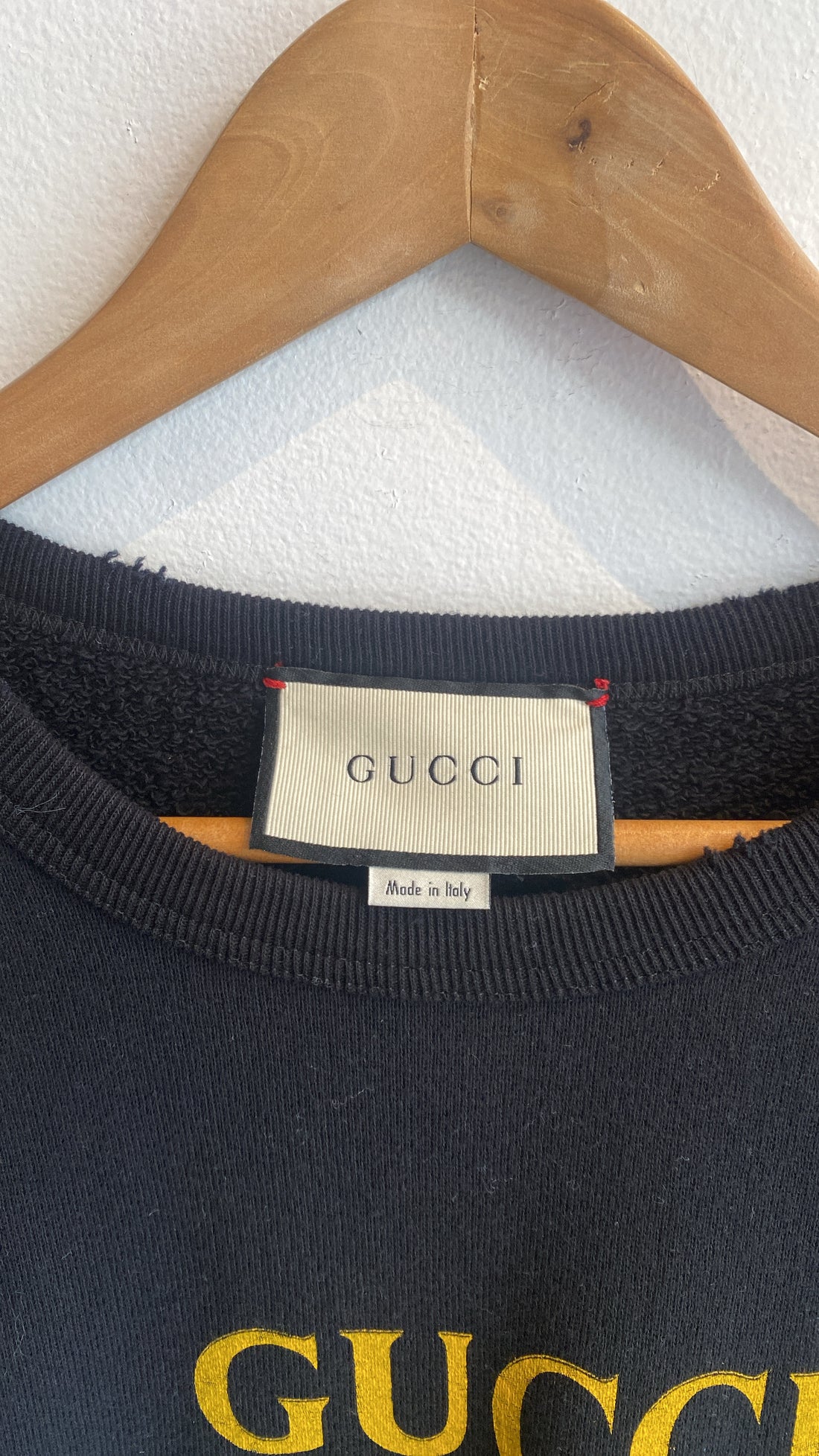 Gucci Distressed Logo Sweater