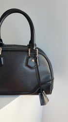 Louis Vuitton Black Epi Leather Bowling Montaigne PM Bag