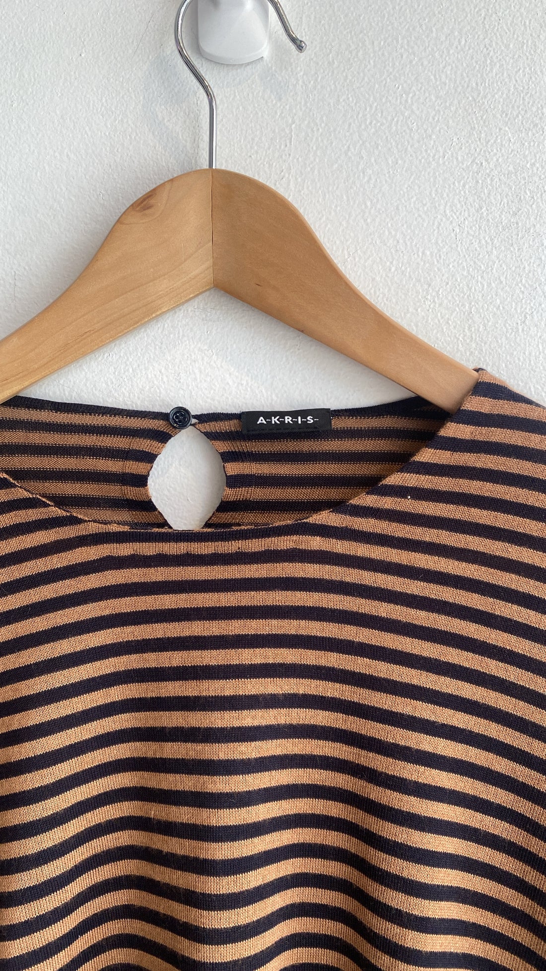 Akris Cashmere Silk Striped Sweater - US 14