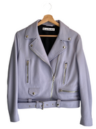 Acne Studios Blue Moto Jacket - 40