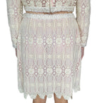 Giambattista Valli Ivory Lace 2-piece Skirt Set - IT 44 / US 8