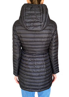 Moncler Black Barbel Long Padded Down Jacket - 0 / XS / US 0-2