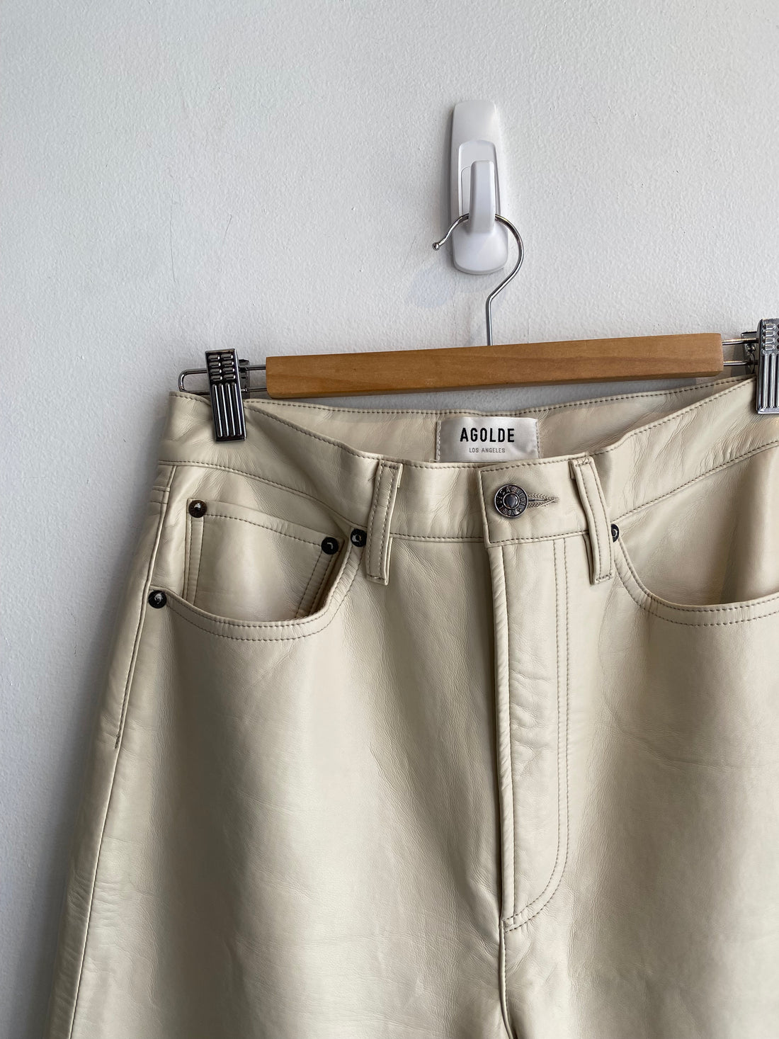 Agolde Faux Leather Pants - 27