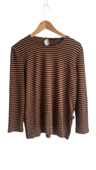 Akris Cashmere Silk Striped Sweater - US 14