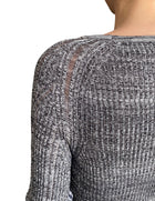 Acne Studios Grey Distressed Knit Sweater - L