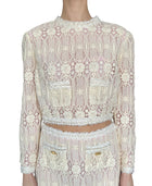 Giambattista Valli Ivory Lace 2-piece Skirt Set - IT 44 / US 8