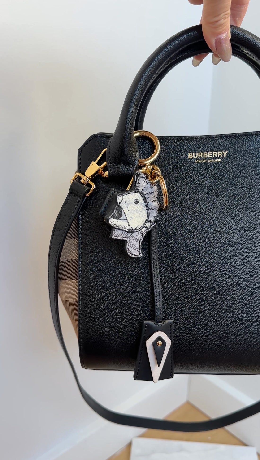 Burberry Pallas Helmet Lock Bag Charm Limited Edition