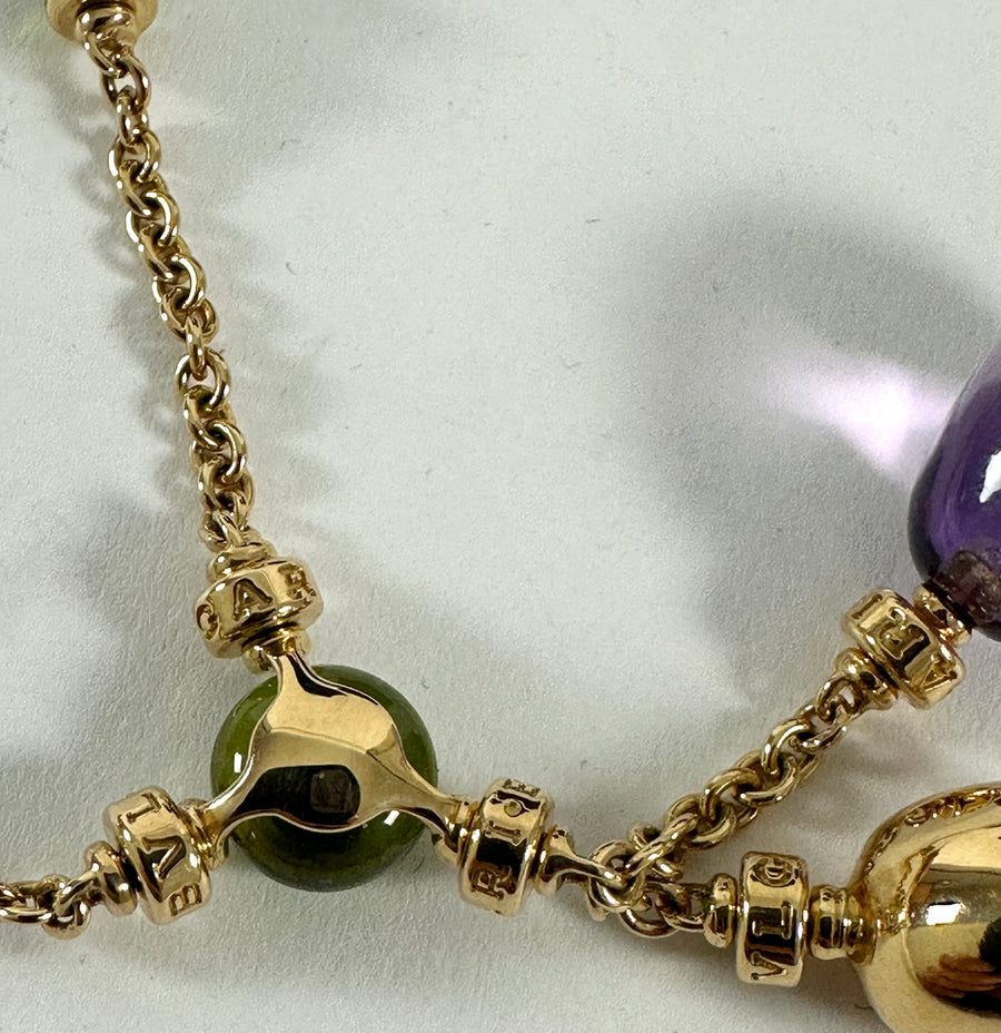 Bvlgari 18k Yellow Gold Sassi Mediterranean Eden Necklace