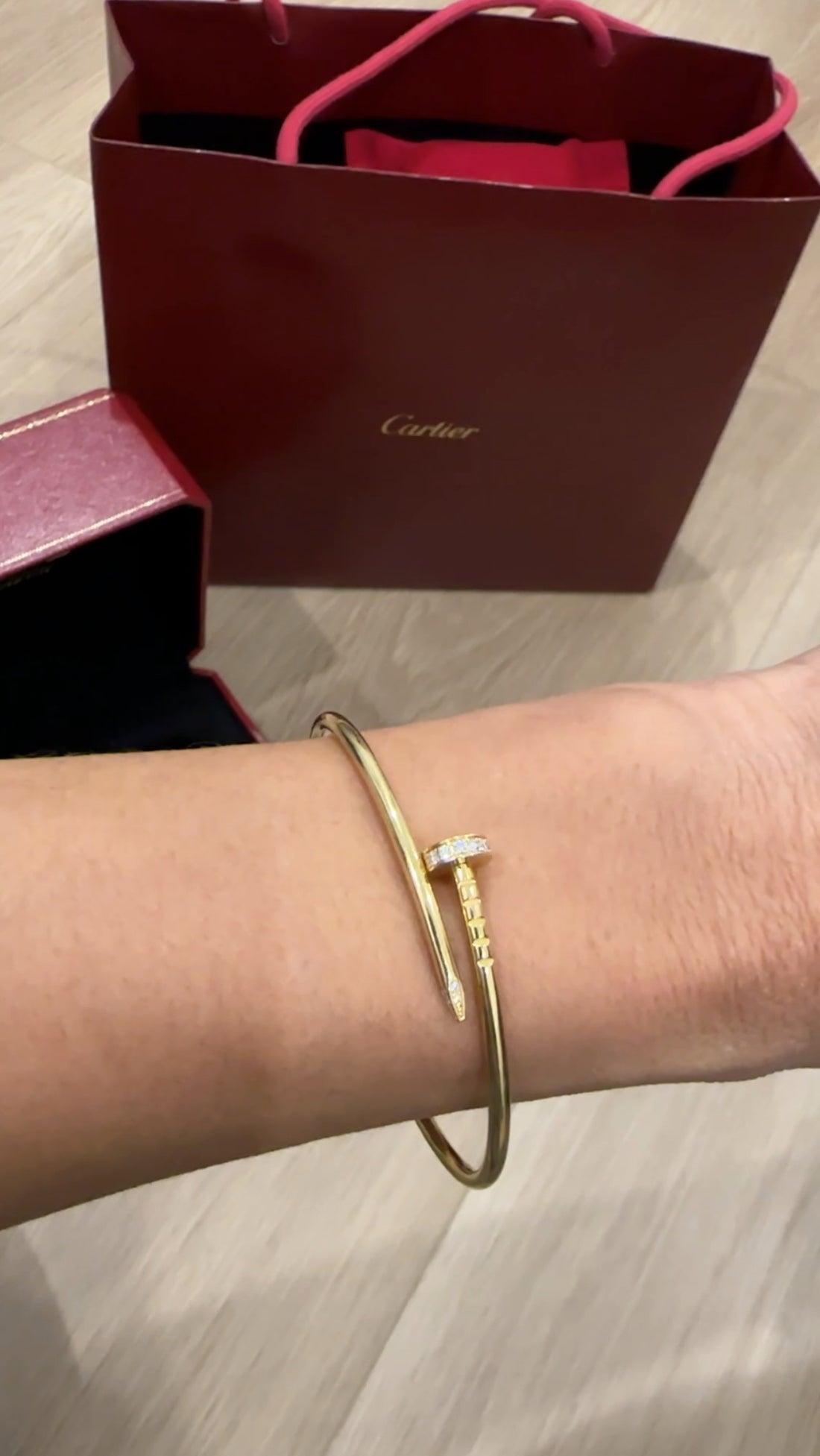 Cartier Juste un Clou 18k Yellow Gold Diamond Small Model