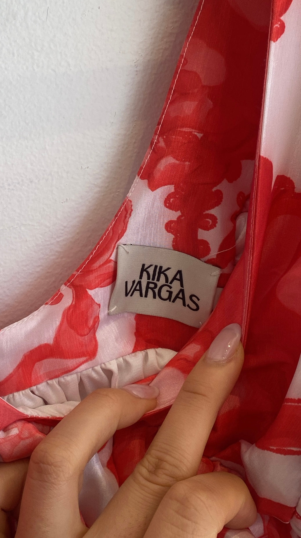 Kika Vargas Floral Print Mini Dress