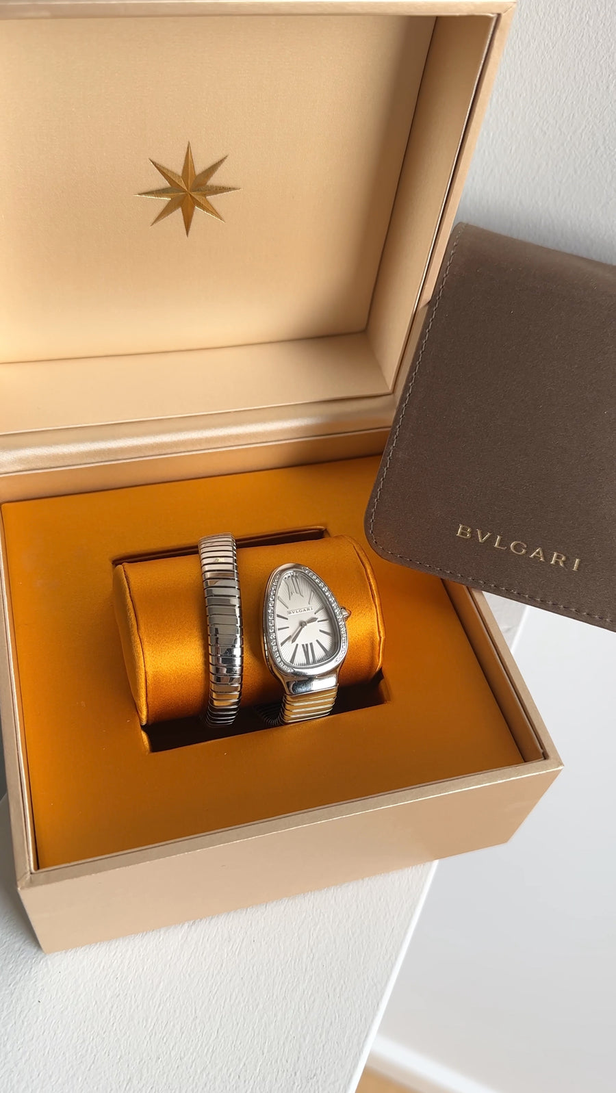Bvlgari Serpenti Tubogas Single Spiral Diamond Watch