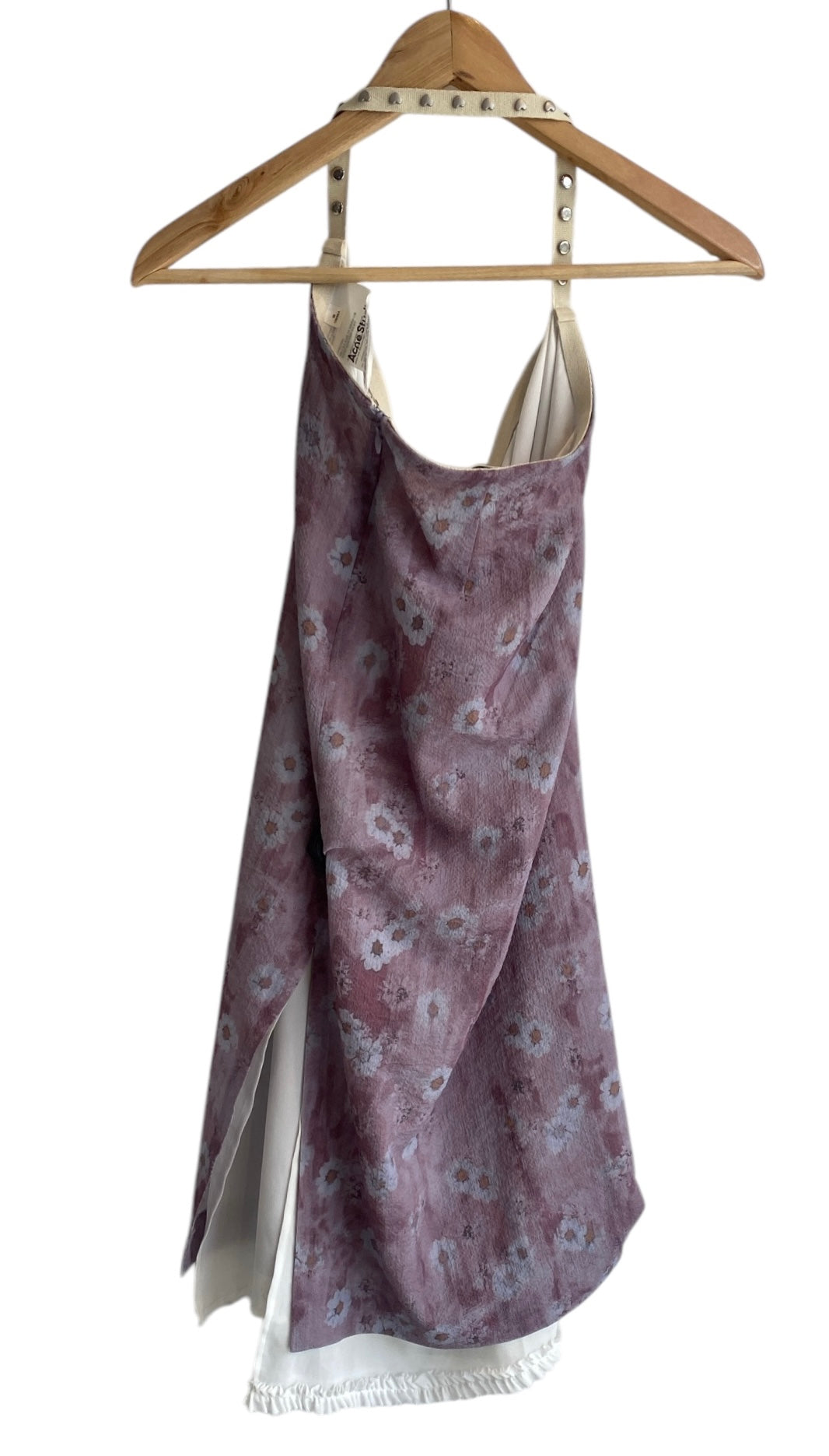 Acne Floral Halter Mini Dress