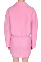 Versace Pink Calvary Twill Cropped Jacket - IT 40 / US 4