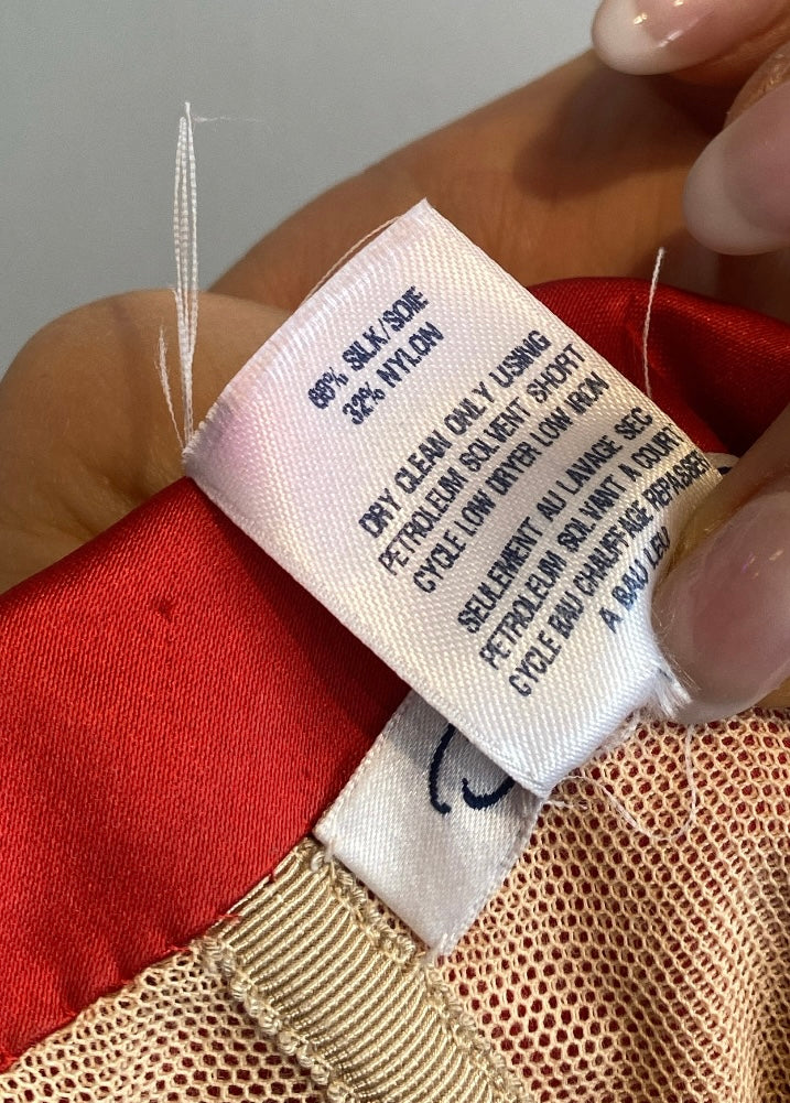 Oscar De La Renta Silk Draped Dress