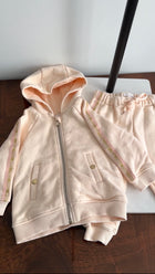 Chloe Baby Light Peach Track Suit / Zip up Hoodie 2pcs - 12M