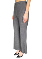 Giambattista Valli Grey Wool Flared Trousers - 42 / US 6
