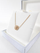 Christian Dior 18k Rose Gold Rose Des Vents Diamond Necklace