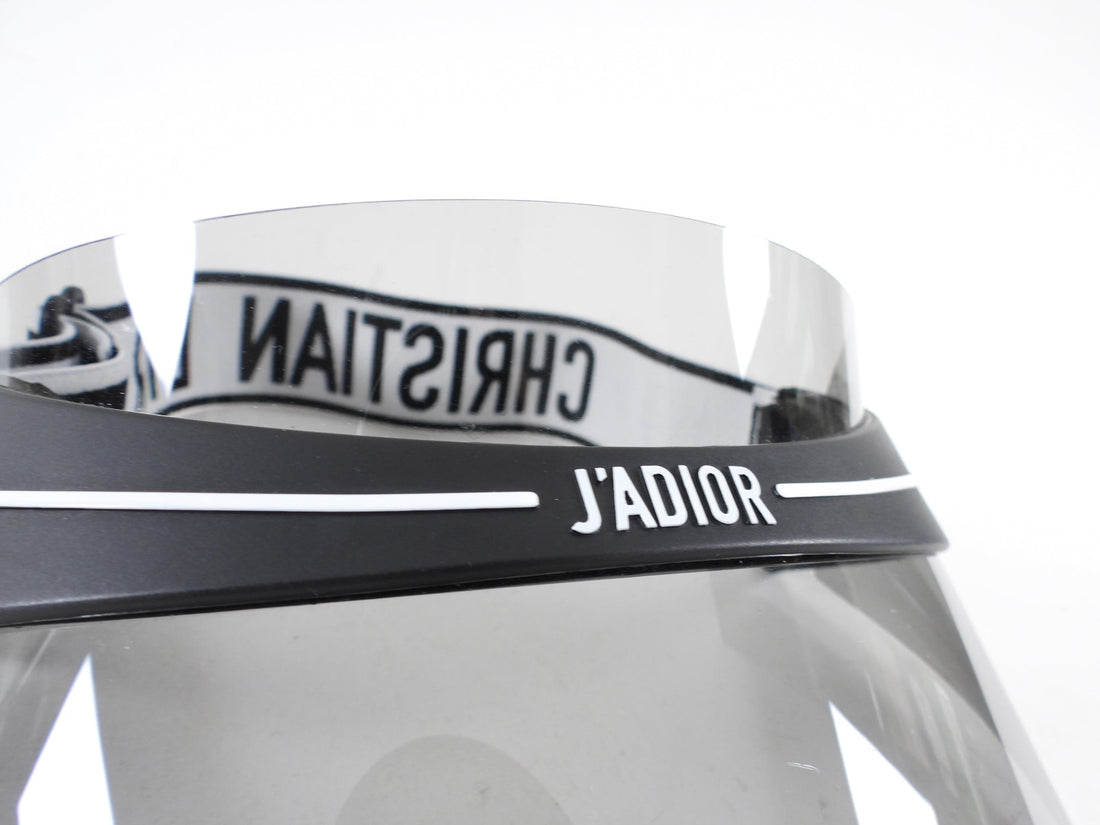 Dior J'Adior Club1 Black Logo Band Acrylic Visor