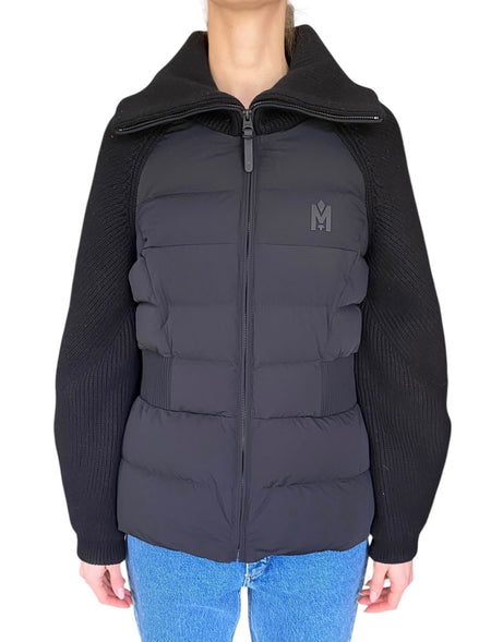 Mackage Black Foxy Mixed Media Down Jacket - M