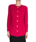 Chanel 1991 Pink Boucle Tweed Jacket - FR 40/ US 6-8