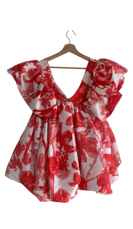 Kika Vargas Floral Print Mini Dress