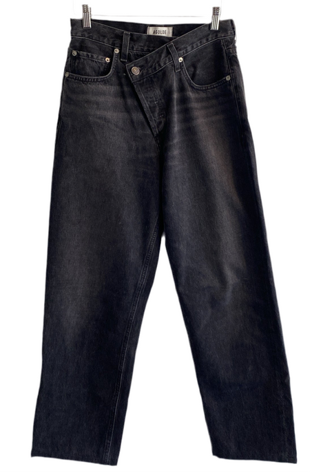 Agolde Black Crossover Denim - 25