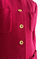 Chanel 1991 Pink Boucle Tweed Jacket - FR 40/ US 6-8